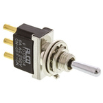 TE Connectivity Toggle Switch, Panel Mount, (On)-Off-(On), SPDT, Solder Terminal, 125V ac