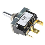 TE Connectivity Toggle Switch, Panel Mount, On-Off-On, SPDT, Tab Terminal