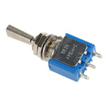 APEM Toggle Switch, Panel Mount, On-Off-On, SPDT, Solder Terminal