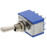 APEM Toggle Switch, Panel Mount, On-On, 4PDT, Solder Terminal