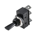 Arcolectric (Bulgin) Ltd Toggle Switch, Panel Mount, On-Off-On, SPDT, Tab Terminal