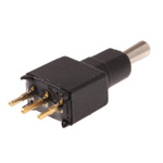 APEM Toggle Switch, PCB Mount, On-Off-On, SPDT, Through Hole Terminal