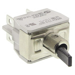 APEM Toggle Switch, Panel Mount, (On)-Off, 2RT, Tab Terminal