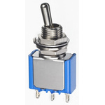 APEM Toggle Switch, Panel Mount, On-On, SPDT, Solder Lug Terminal, 30V dc