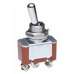 NKK Switches Toggle Switch, Panel Mount, (On)-Off-(On), SPDT, Screw Terminal, 30 V dc, 125V ac