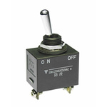 NKK Switches Toggle Switch, Panel Mount, On-Off, SPST, Screw Terminal, 30 V dc, 250V ac