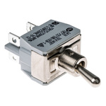 APEM Toggle Switch, Panel Mount, On-Off, DPST, Tab Terminal