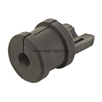 09000005358 | HARTING Black Thermoplastic Cable Grommet for 10 → 11mm Cable Dia.