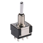 KNITTER-SWITCH Toggle Switch, Panel Mount, On-Off-(On), DPDT, Solder Terminal