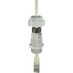 12002404 | Bopla Cable Gland, M25 Max. Cable Dia. 8mm, Polyamide, Light Grey, 3mm Min. Cable Dia.