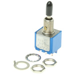 APEM Toggle Switch, Panel Mount, On-Off-On, DPST, Solder Terminal
