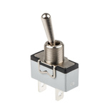 APEM Toggle Switch, Panel Mount, On-Off, SPST, Tab Terminal