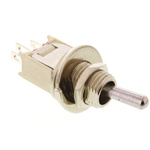 C & K Toggle Switch, Panel Mount, On-On, SPDT, Solder Terminal