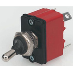 APEM Toggle Switch, Panel Mount, On-On, SPST, Tab Terminal, 28V dc