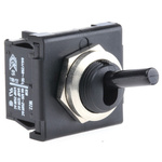 Marquardt Toggle Switch, Panel Mount, On-Off, DPST, Tab Terminal