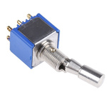 APEM Toggle Switch, Panel Mount, On-On, DPDT, Solder Lug Terminal, 30V dc
