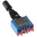 APEM Toggle Switch, Panel Mount, On-Off-On, SPDT, Solder Lug Terminal, 30V dc
