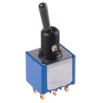 APEM Toggle Switch, Panel Mount, On-On, DPDT, Solder Lug Terminal, 30V dc