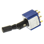 APEM Toggle Switch, Panel Mount, On-On, DPDT, Solder Lug Terminal, 30V dc