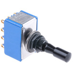 APEM Toggle Switch, Panel Mount, On-Off-On, 4PDT, Solder Lug Terminal, 30V dc