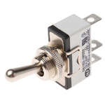 APEM Toggle Switch, Panel Mount, On-Off-(On), SPST, Solder Lug Terminal, 250V ac