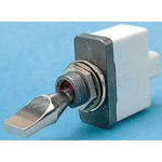 APEM Toggle Switch, Panel Mount, (On)-Off-(On), SPST, Screw Terminal, 125 V ac, 28V dc