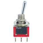 TE Connectivity Toggle Switch, PCB Mount, On-Off-(On), SPDT, Through Hole Terminal, 20V