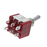 TE Connectivity Toggle Switch, Panel Mount, On-On-(On), DPDT, Solder Terminal