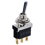 TE Connectivity Toggle Switch, Panel Mount, On-On, SPDT, Solder Terminal, 125V