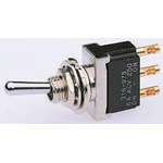 TE Connectivity Toggle Switch, Panel Mount, On-On, 4PDT, Solder Terminal, 125V
