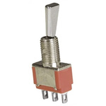 TE Connectivity Toggle Switch, Panel Mount, On-On, SPDT, Solder Terminal, 120 ac/dc, 28V ac/dc