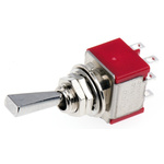 TE Connectivity Toggle Switch, Panel Mount, On-On, DPDT, Solder Terminal, 120V ac/dc