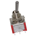 TE Connectivity Toggle Switch, Panel Mount, On-Off-On, DPDT, Solder Terminal