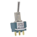 TE Connectivity Toggle Switch, Panel Mount, On-Off, SPDT, Solder Terminal, 125V
