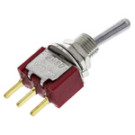 TE Connectivity Toggle Switch, PCB Mount, On-On, SPDT, Through Hole Terminal, 20V