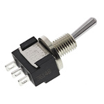 KNITTER-SWITCH Toggle Switch, Panel Mount, On-(On), SPDT, Solder Terminal