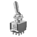 KNITTER-SWITCH Toggle Switch, Panel Mount, On-On, 3PDT, Solder Terminal