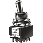 KNITTER-SWITCH Toggle Switch, Panel Mount, On-On, 4PDT, Solder Terminal