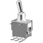 KNITTER-SWITCH Toggle Switch, PCB Mount, On-(On), SPDT, Through Hole Terminal