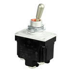 Honeywell Toggle Switch, Panel Mount, On-Off-On, DPDT, Screw Terminal