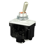 Honeywell Toggle Switch, Panel Mount, On-On-(On), DPDT, Screw Terminal