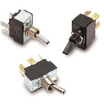 Carling Technologies Toggle Switch, Panel Mount, On-On-On, Tab Terminal, 250V ac