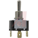 Carling Technologies Toggle Switch, Panel Mount, (On)-Off-(On), SPST, Tab Terminal, 250V ac