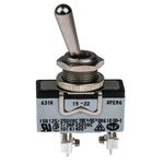 APEM Toggle Switch, Panel Mount, On-Off, SPDT, Screw Terminal, 400V ac