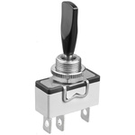 APEM Toggle Switch, Panel Mount, On-Off-On, SPDT, Solder Lug Terminal, 250V ac