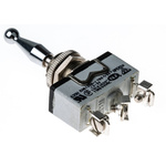 APEM Toggle Switch, Panel Mount, On-Off-On, SPDT, Screw Terminal, 250V ac