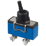 APEM Toggle Switch, Panel Mount, (On)-Off-(On), DPDT, Screw Terminal, 250V ac