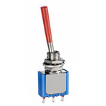 APEM Toggle Switch, Panel Mount, On-(On), SPDT, Solder Lug Terminal, 30 V dc, 125V ac