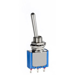 APEM Toggle Switch, Panel Mount, On-On, SPDT, Solder Lug Terminal, 30 V dc, 125V ac