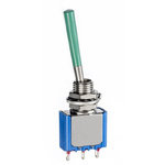APEM Toggle Switch, Panel Mount, (On)-Off-(On), SPDT, Solder Lug Terminal, 30 V dc, 125V ac
